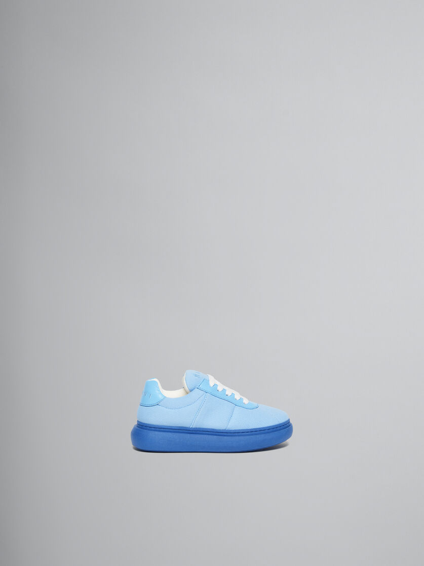 Light Blue Padded Leather Sneaker - kids - Image 1