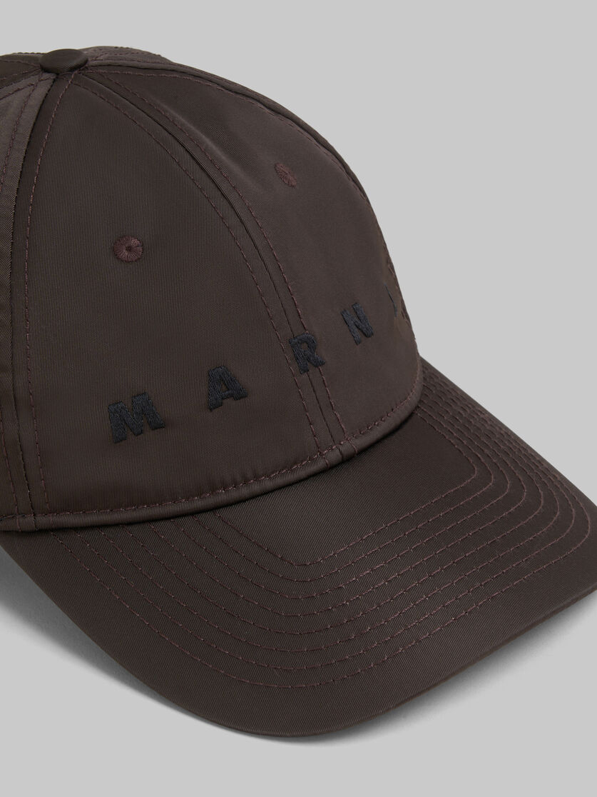 Casquette de baseball en sergé marron avec logo - Chapeau - Image 4