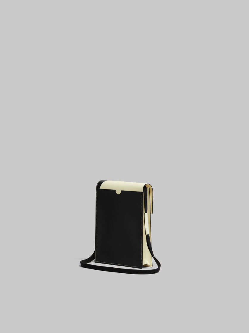 Pochette Tribeca blanche et noire avec lanière en lacet - Sacs portés épaule - Image 3