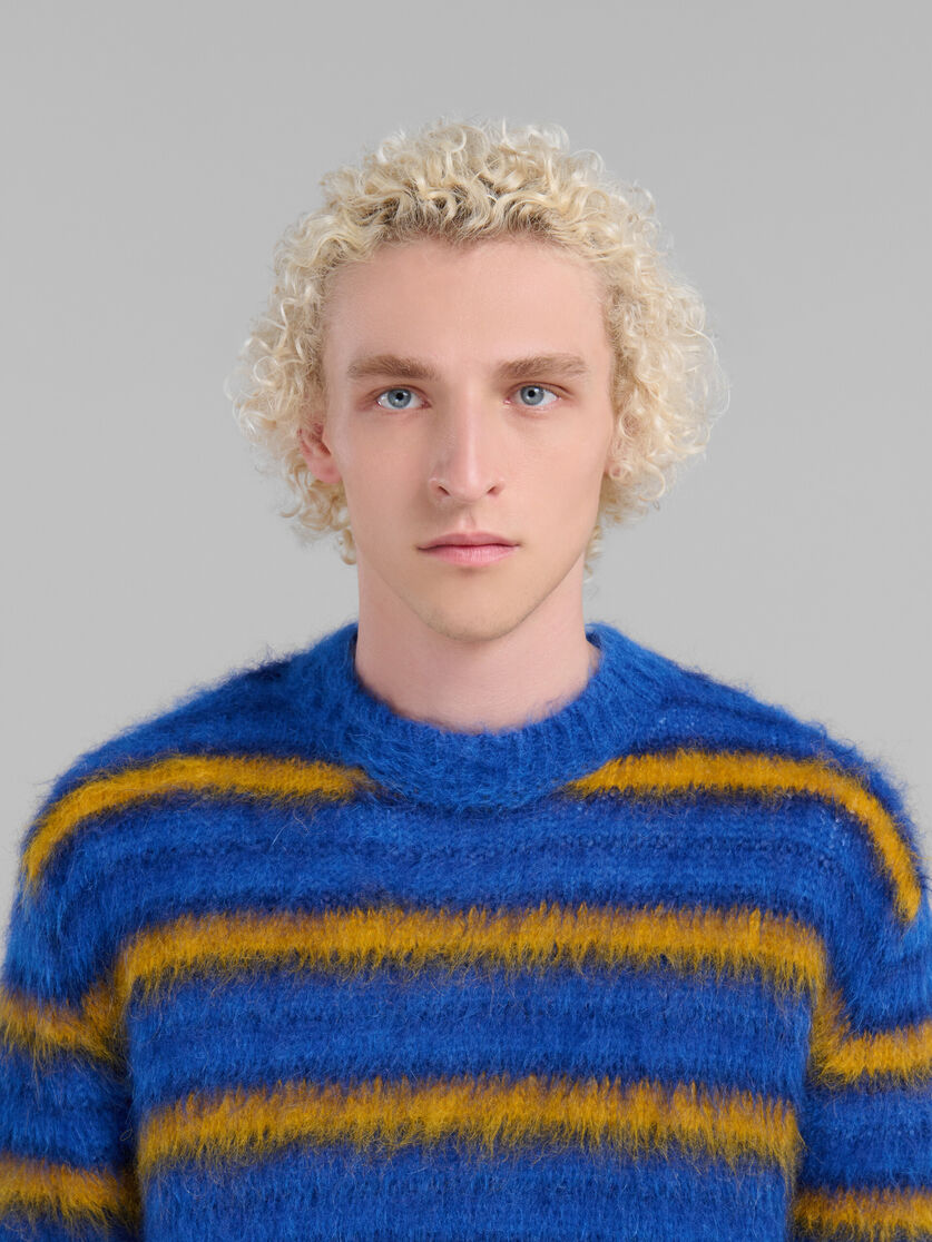 Blue striped mohair jumper - Pullovers - Image 4