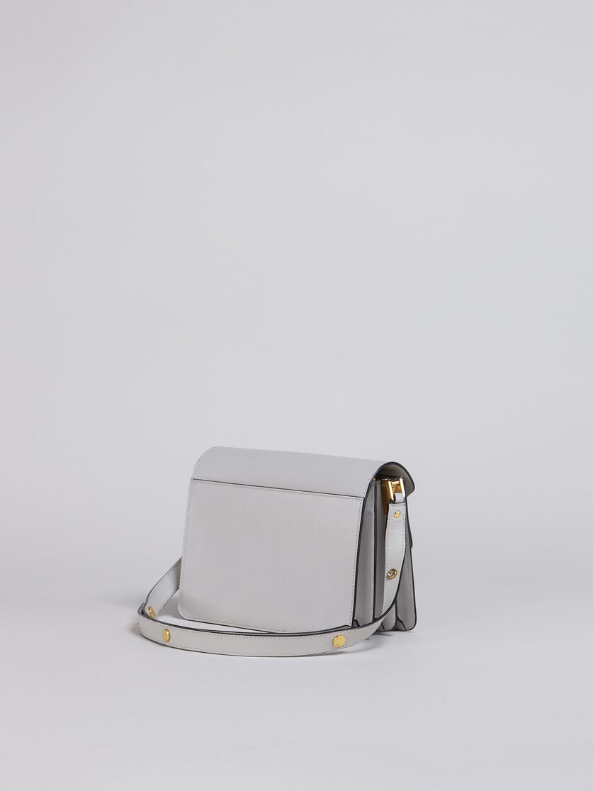 TRUNK bag media in saffiano grigio - Borse a spalla - Image 2