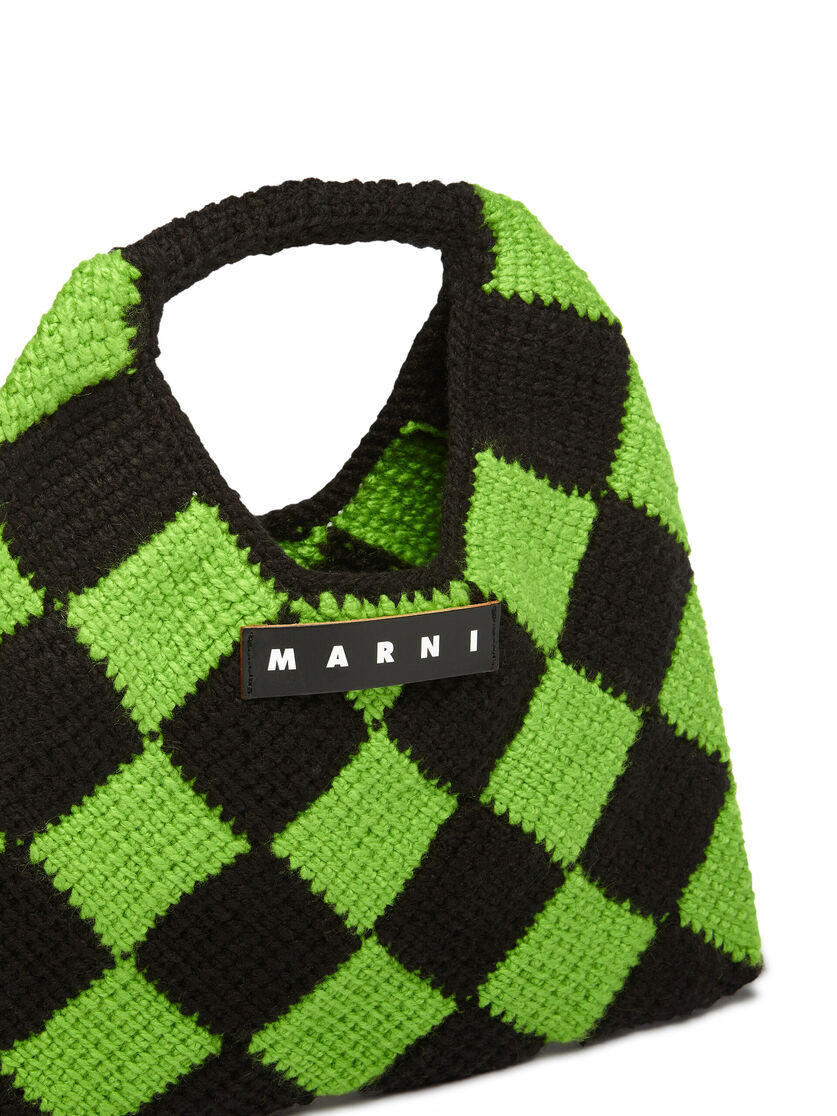 ブルー&ブラウン MARNI MARKET DIAMOND テックウールバッグ ミディアム - ハンドバッグ - Image 4