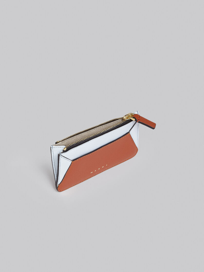 ホワイト、ブラウン レザー製カードケース - 財布 - Image 2