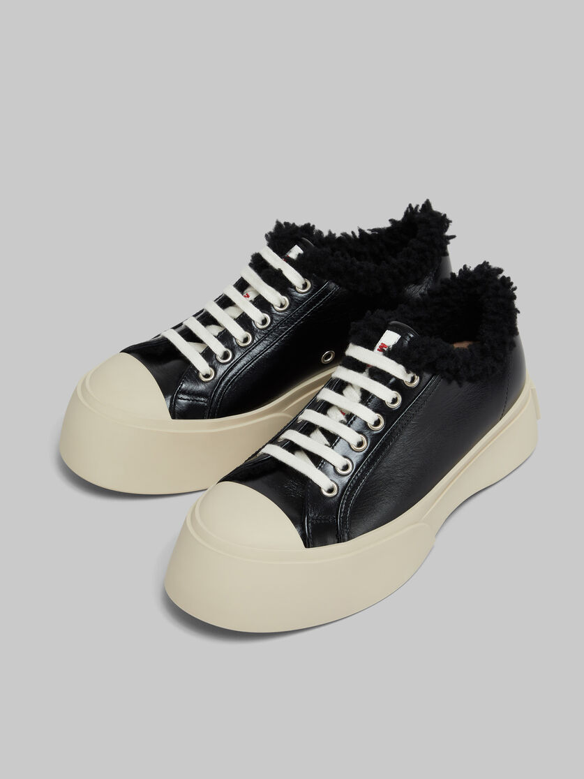 Sneaker Pablo in pelle nera e shearling - Sneakers - Image 5