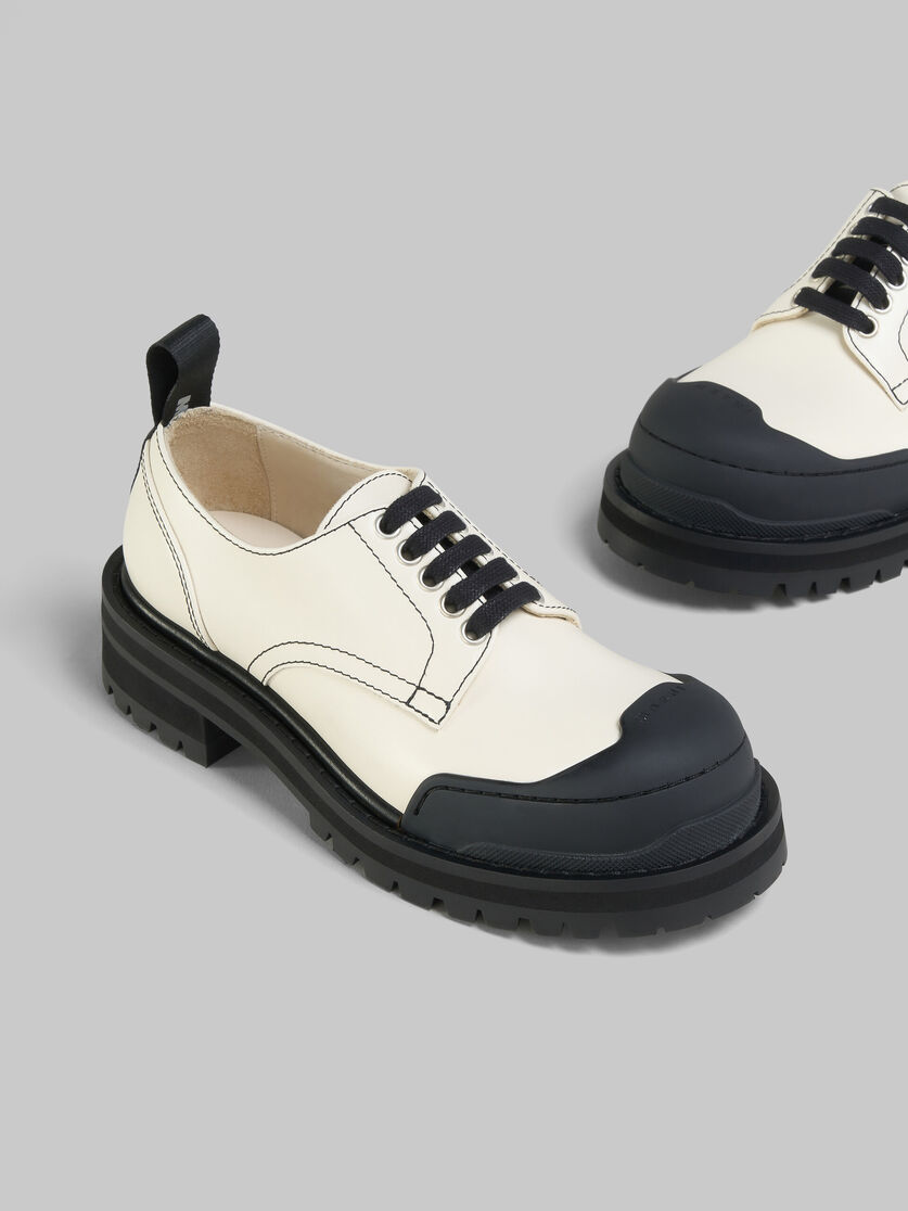 White leather Dada Army derby shoe - Lace-ups - Image 5
