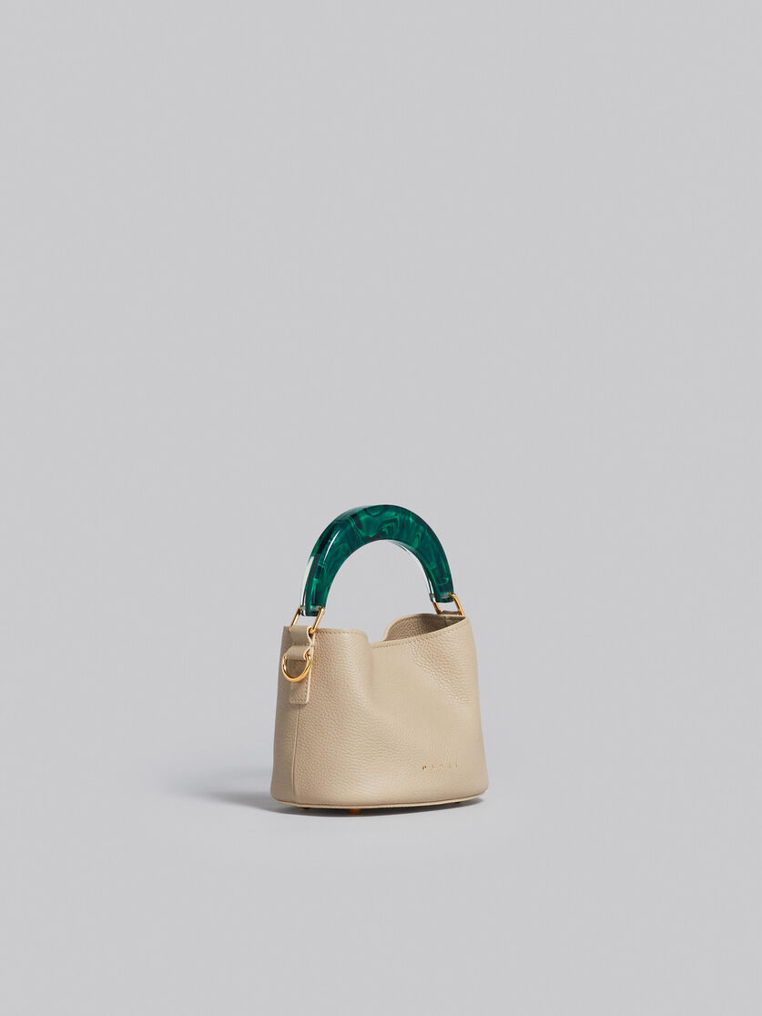 Venice Mini Bucket Bag in black leather - Shoulder Bag - Image 6