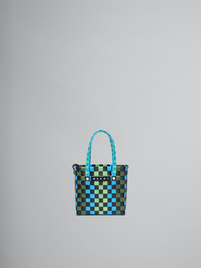 Multicolor woven micro basket bag - Bags - Image 1