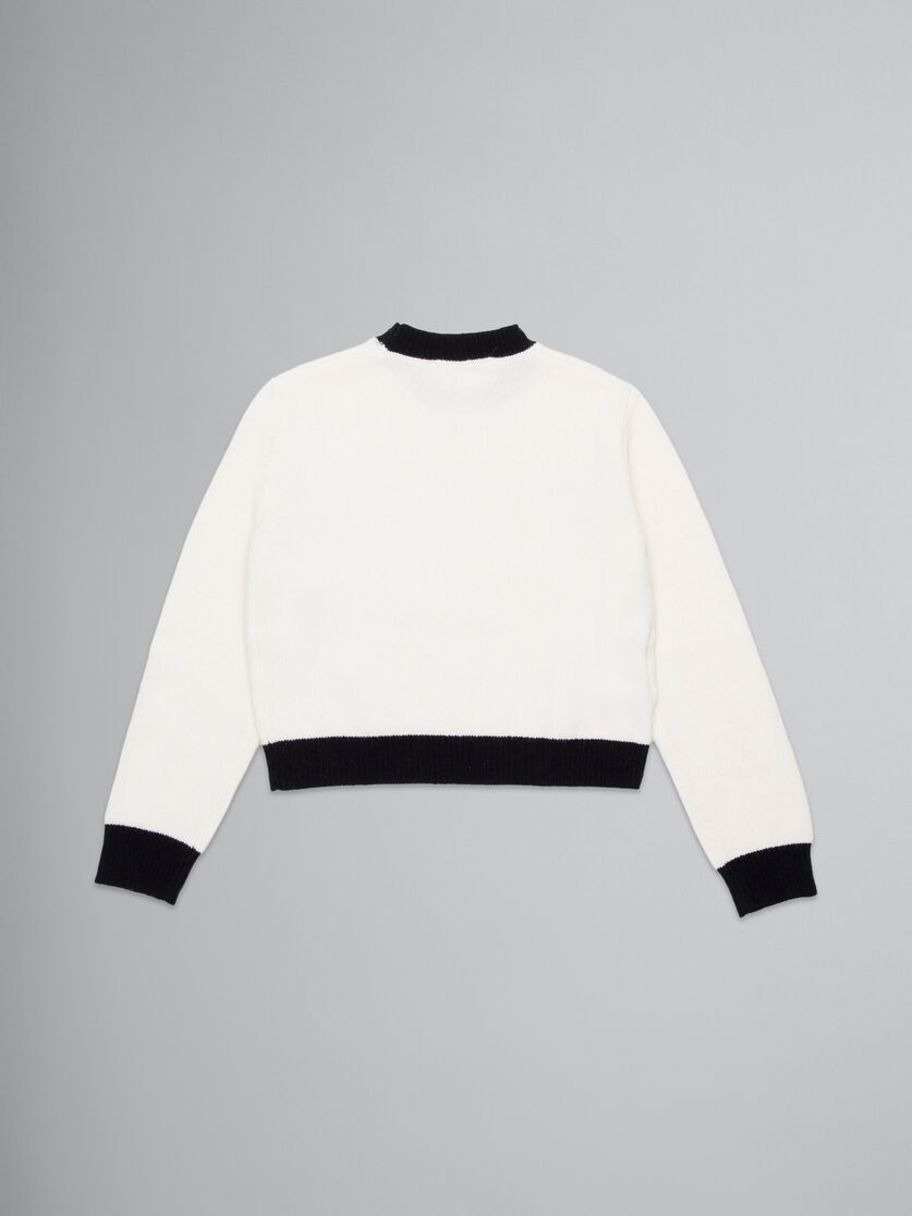 Colorblock wool-cashmere blend crewneck sweater - Knitwear - Image 2