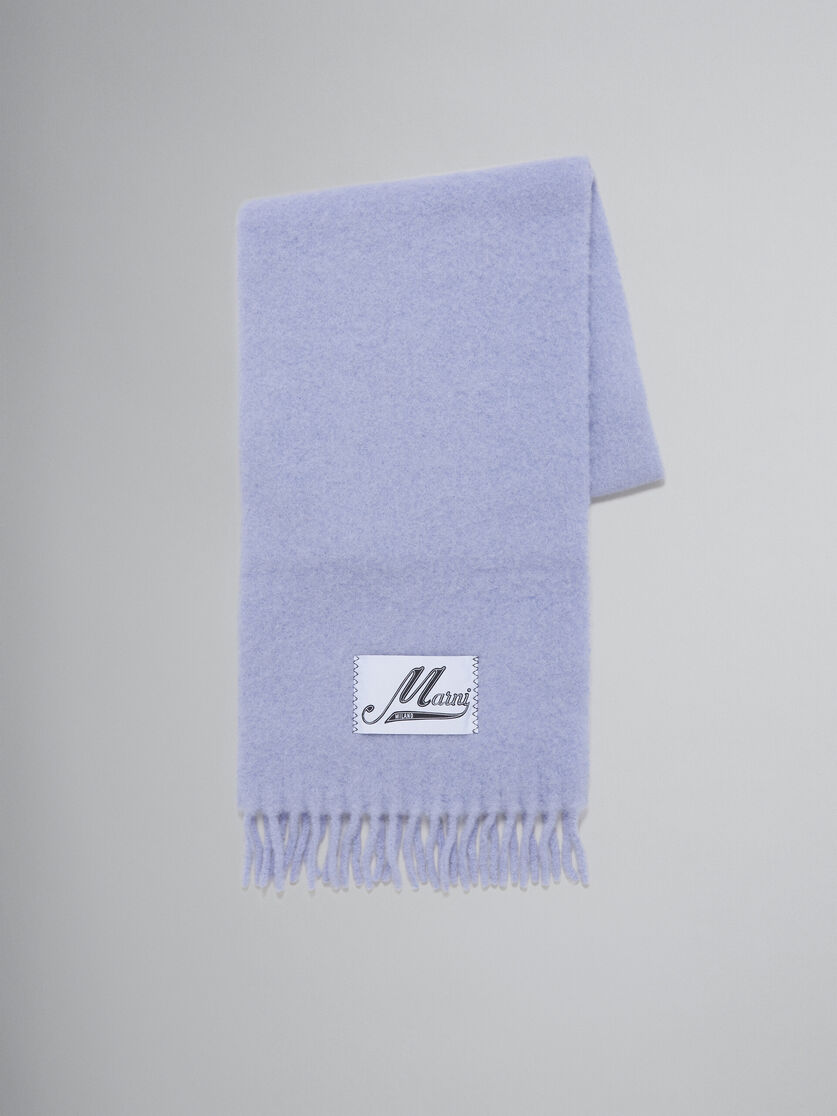 Sciarpa in alpaca azzurra - Sciarpe - Image 1