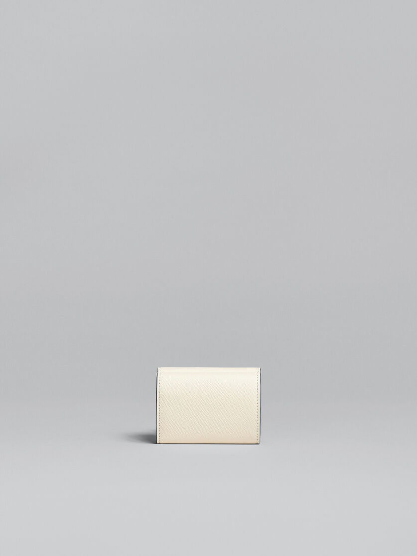 ホワイト サフィアーノレザー三つ折りウォレット - 財布 - Image 3