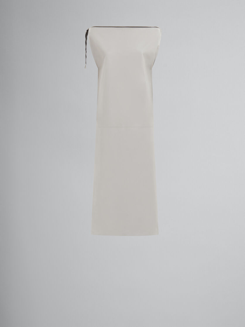 Grey sleeveless nappa dress - Dresses - Image 1