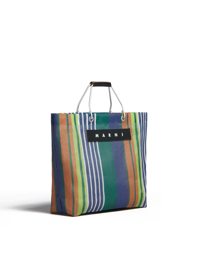 イリュージョンブルー MARNI MARKET STRIPE BAG - ショッピングバッグ - Image 2