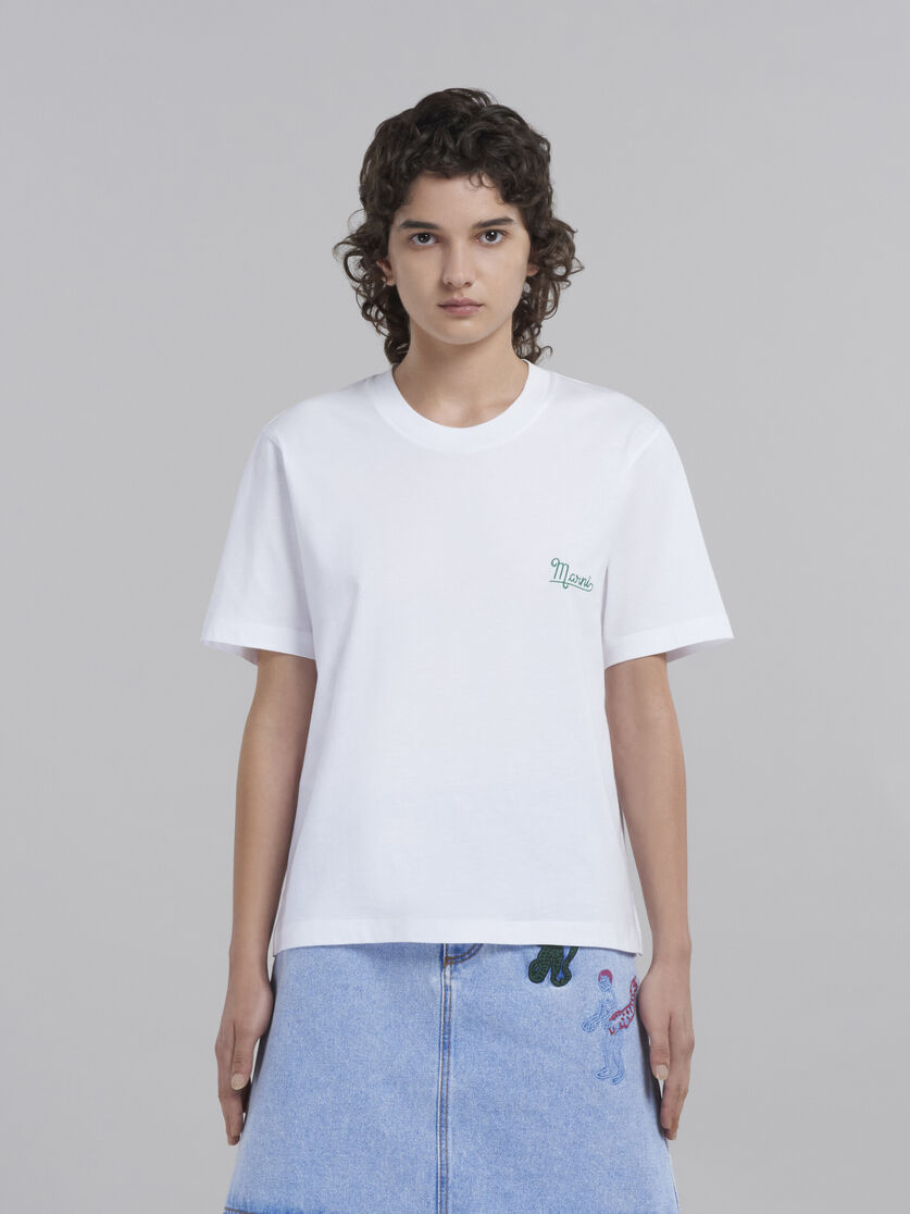 コットンジャージー ロゴ刺繍Tシャツ 3枚セット - Tシャツ - Image 2