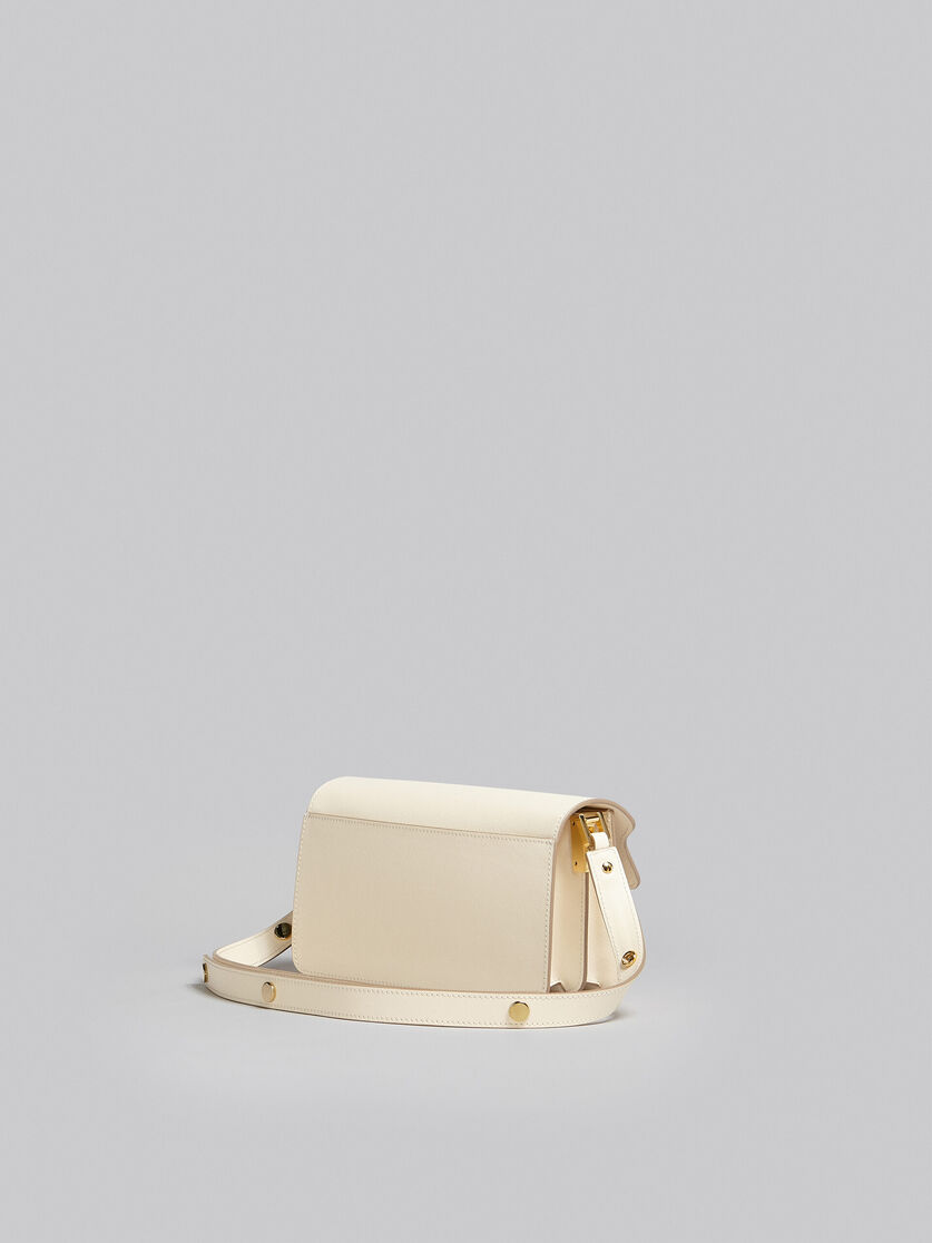 Bolso Trunk horizontal de piel saffiano blanca - Bolsos de hombro - Image 3