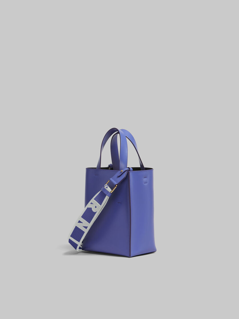 Mini-sac Museo en cuir bleu clair - Sacs cabas - Image 3