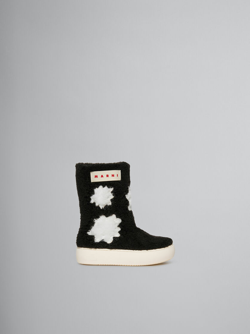 Sheepskin look ankle boot - Sneakers - Image 1