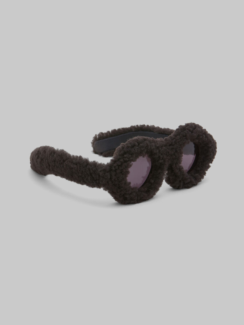 Furry beige Jantu sunglasses - Optical - Image 3