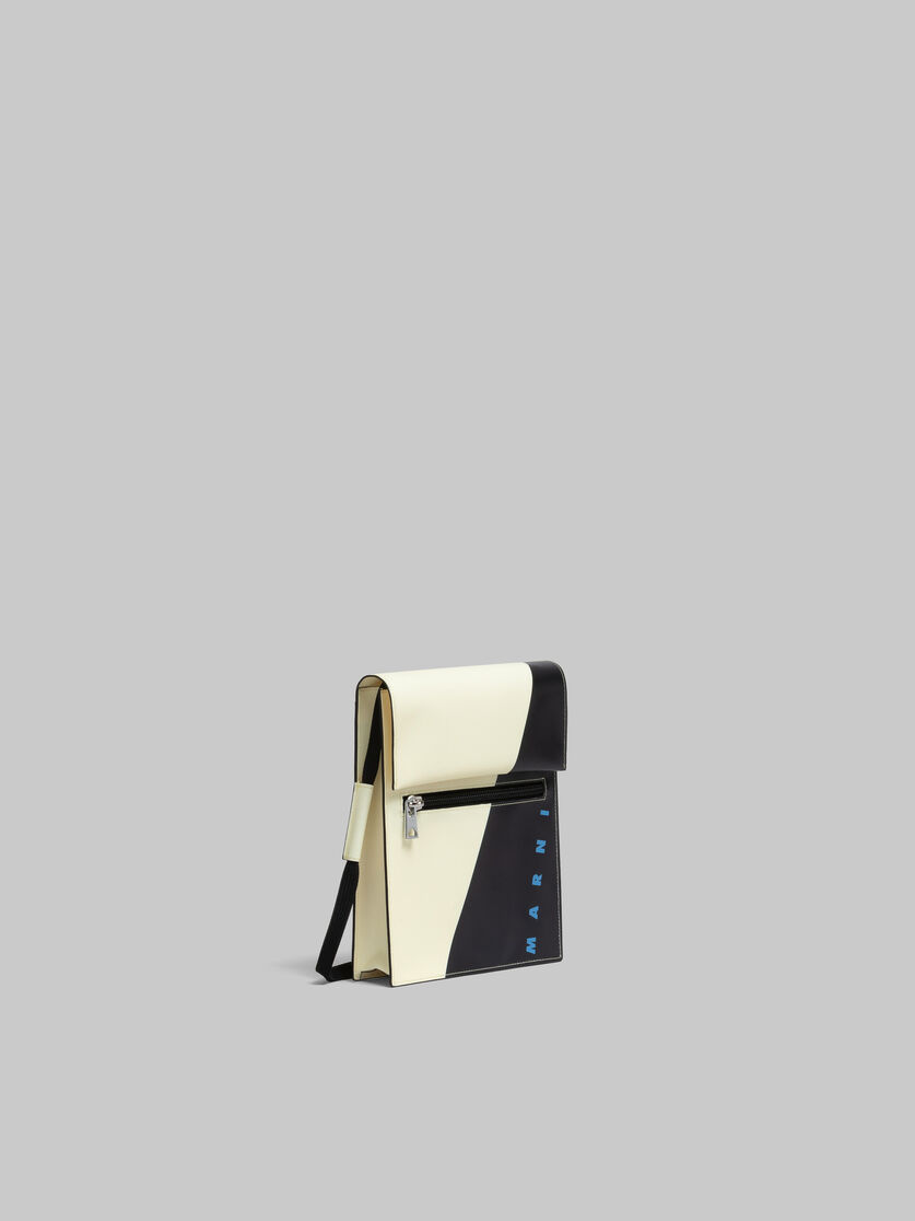 White and black Tribeca pouch with shoelace strap - Shoulder Bag - Image 6