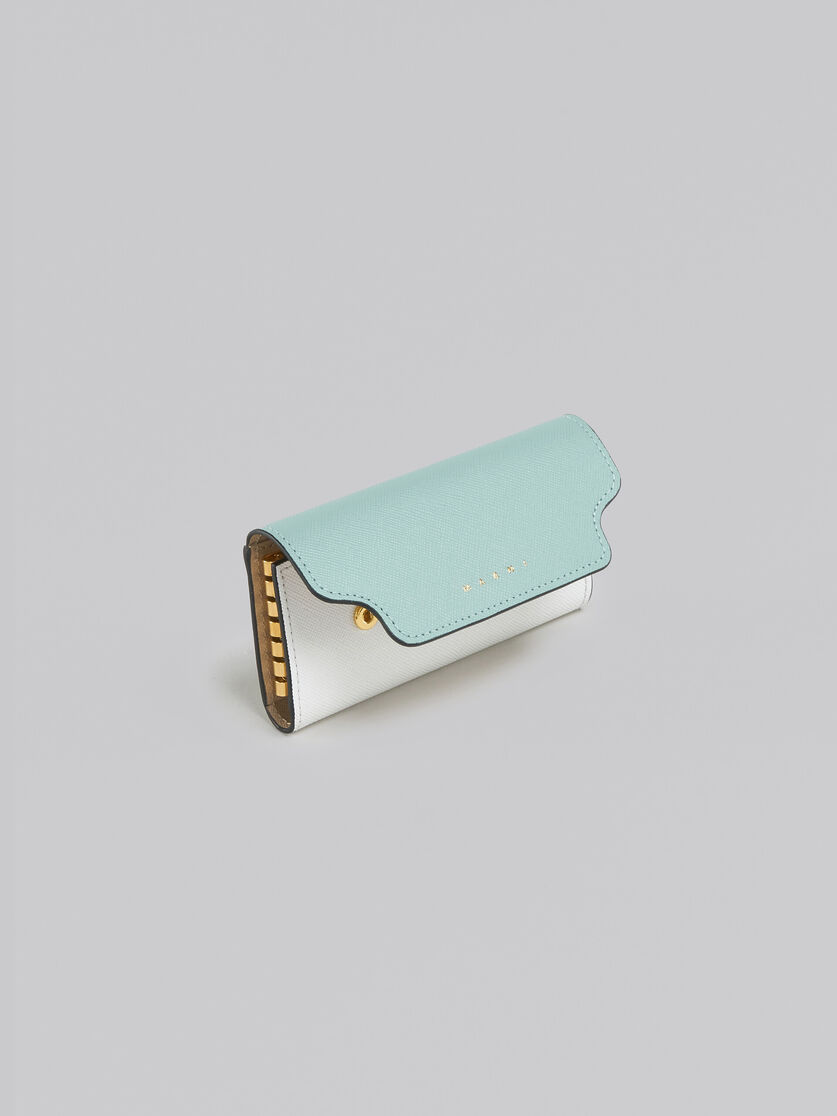 Schlüsselanhänger aus Saffiano-Leder mit Colourblock-Design - Schlüsseletui - Image 4