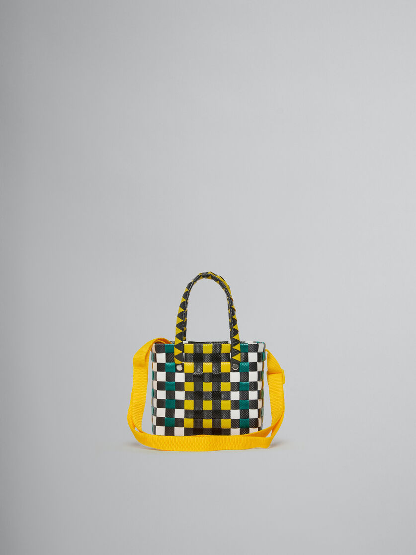 Multicolor woven micro basket bag - Bags - Image 3