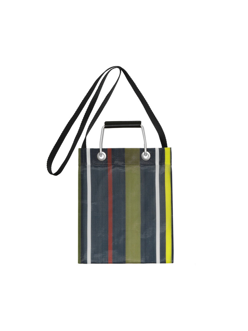 アストラルブルー MARNI MARKET MINI SHOULDER STRIPE BAG - ハンドバッグ - Image 3