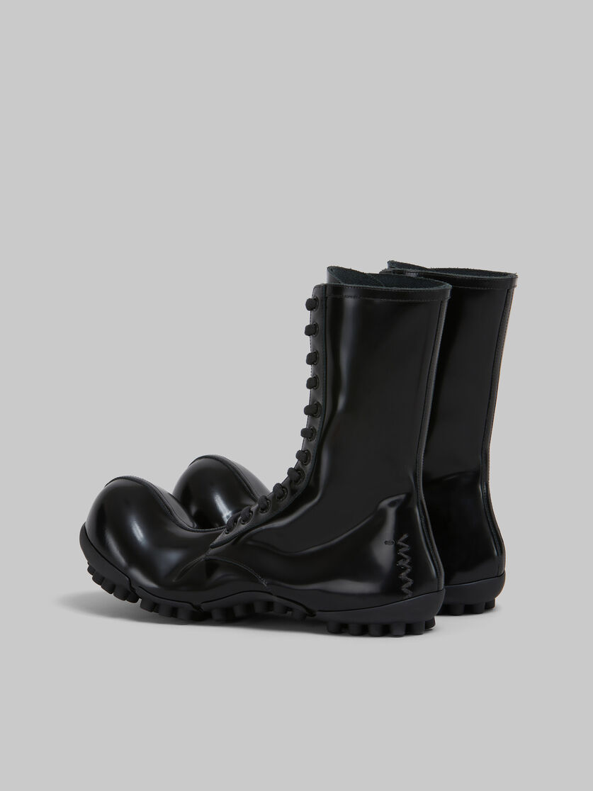 Schwarze Stiefel Wave aus Lackleder - Stiefel - Image 3