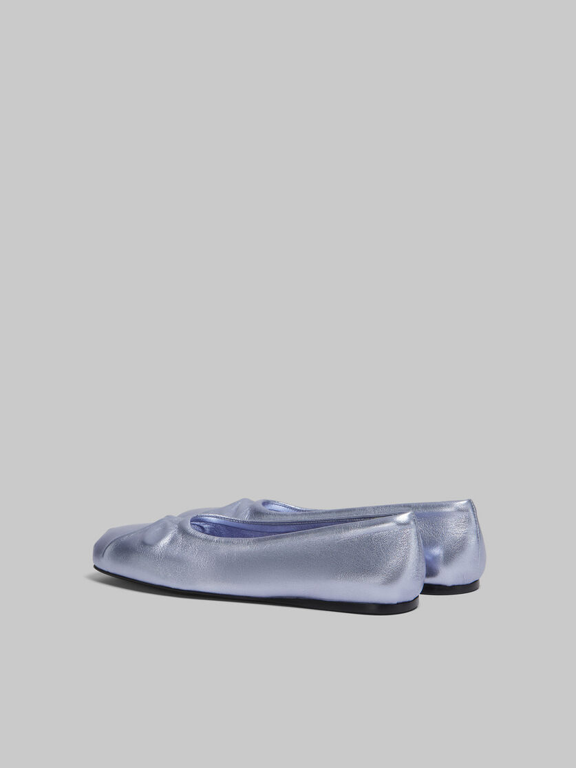 Light blue nappa leather seamless Little Bow ballet flat - Ballet Shoes - Image 3
