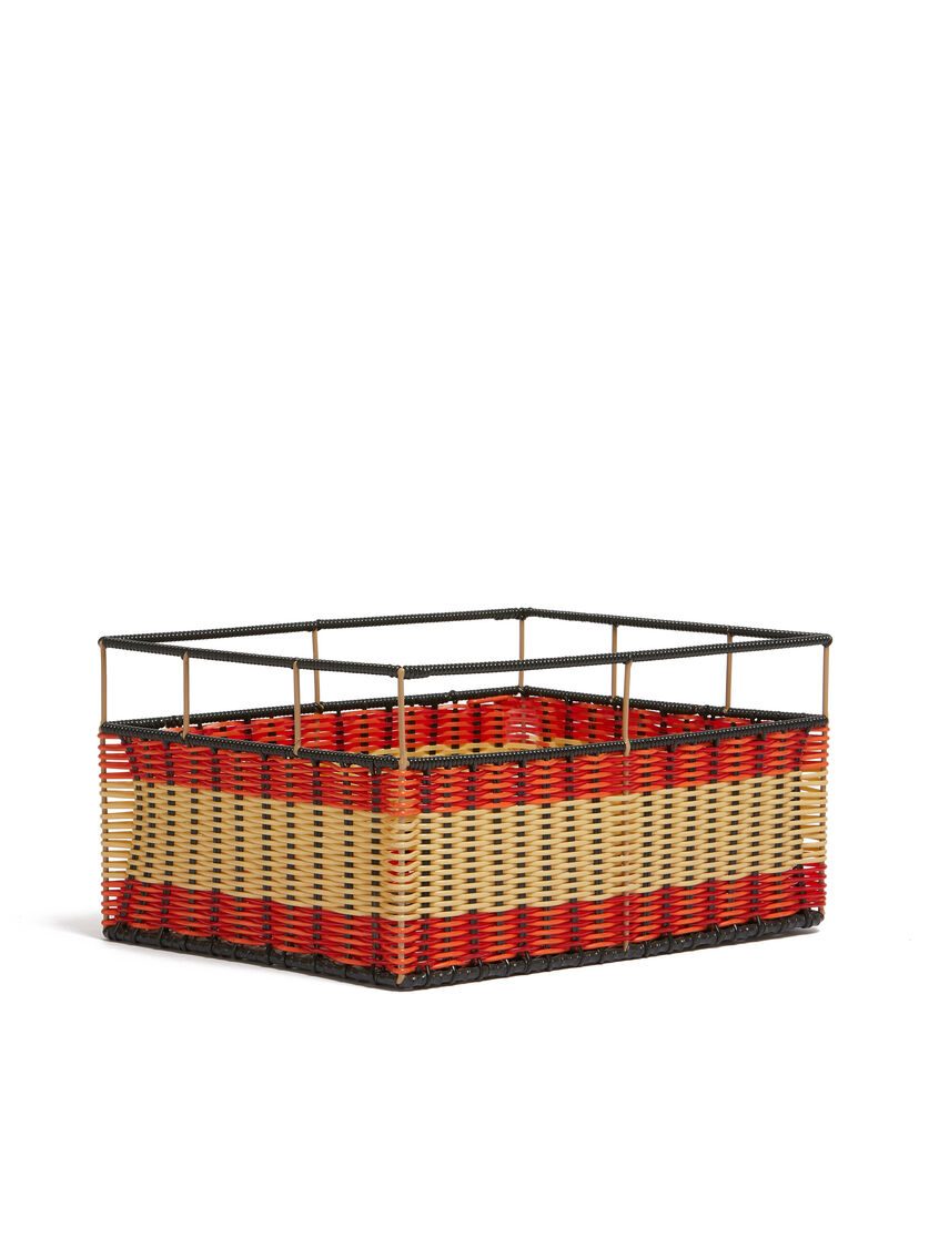 Orange and red Marni Market rectangular storage basket - Furniture - Image 2