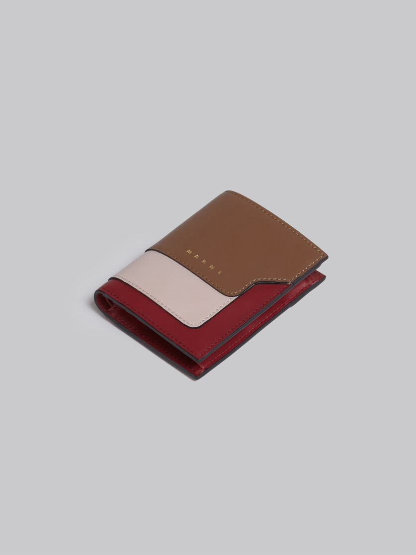 グレー、ホワイト、ブラウン レザー製二つ折りウォレット - 財布 - Image 5