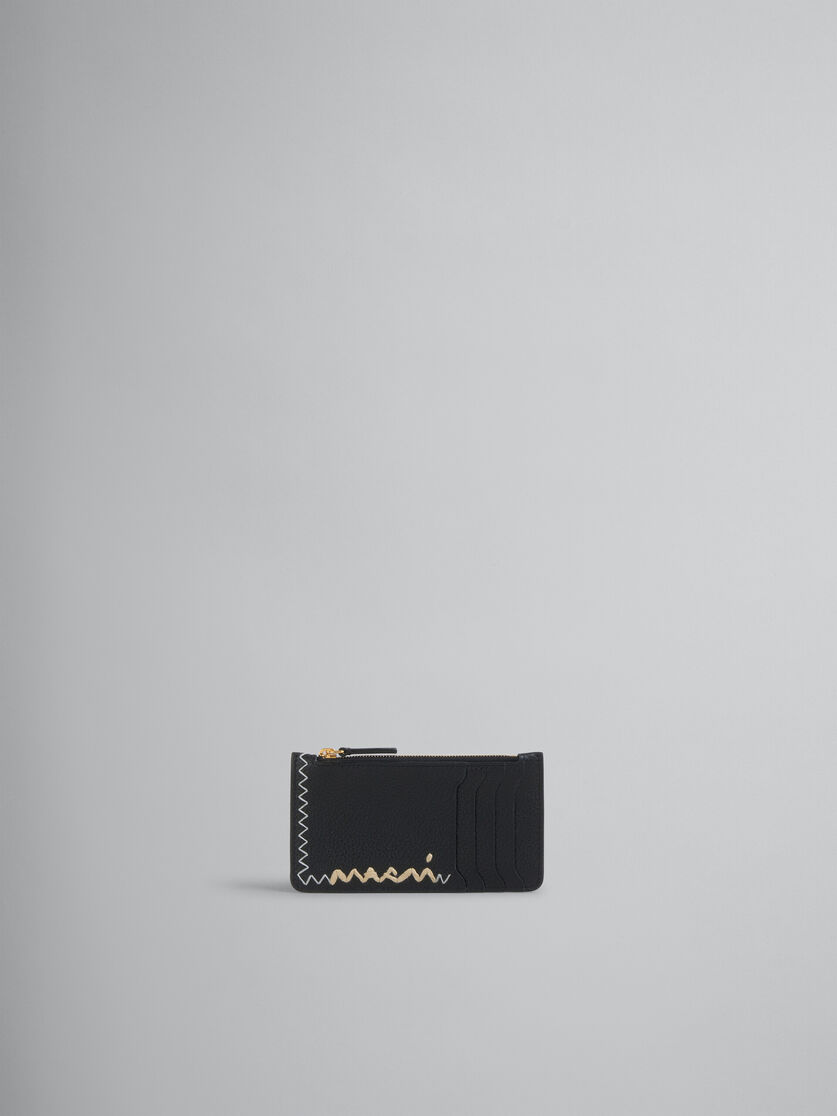 Light blue credit card holder with Marni Mending logo - Wallets - Image 1