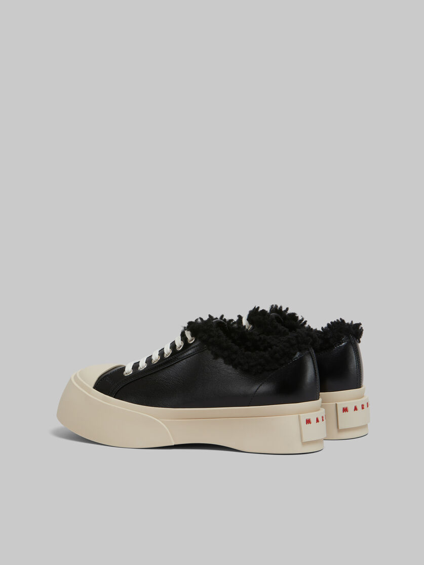 Sneaker Pablo in pelle nera e shearling - Sneakers - Image 3