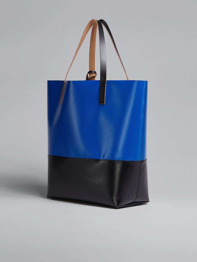 Tribeca shopping bag in blue and black - Shopping Bags - Image 3