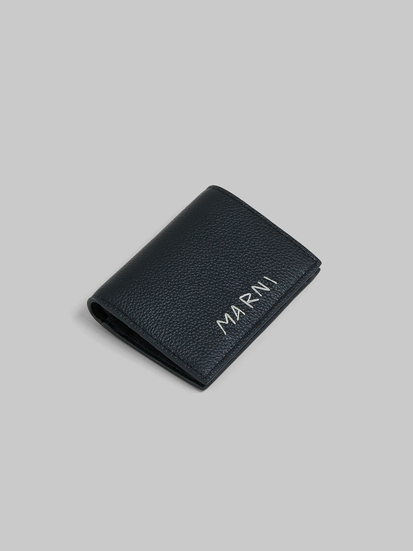 Brown leather bifold wallet with Marni mending - Wallets - Image 5
