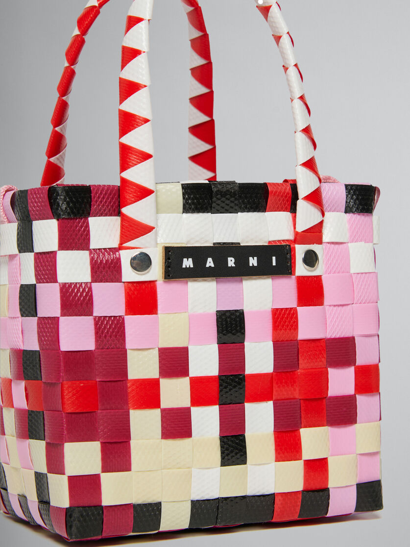 Multicolor woven micro basket bag - Bags - Image 4