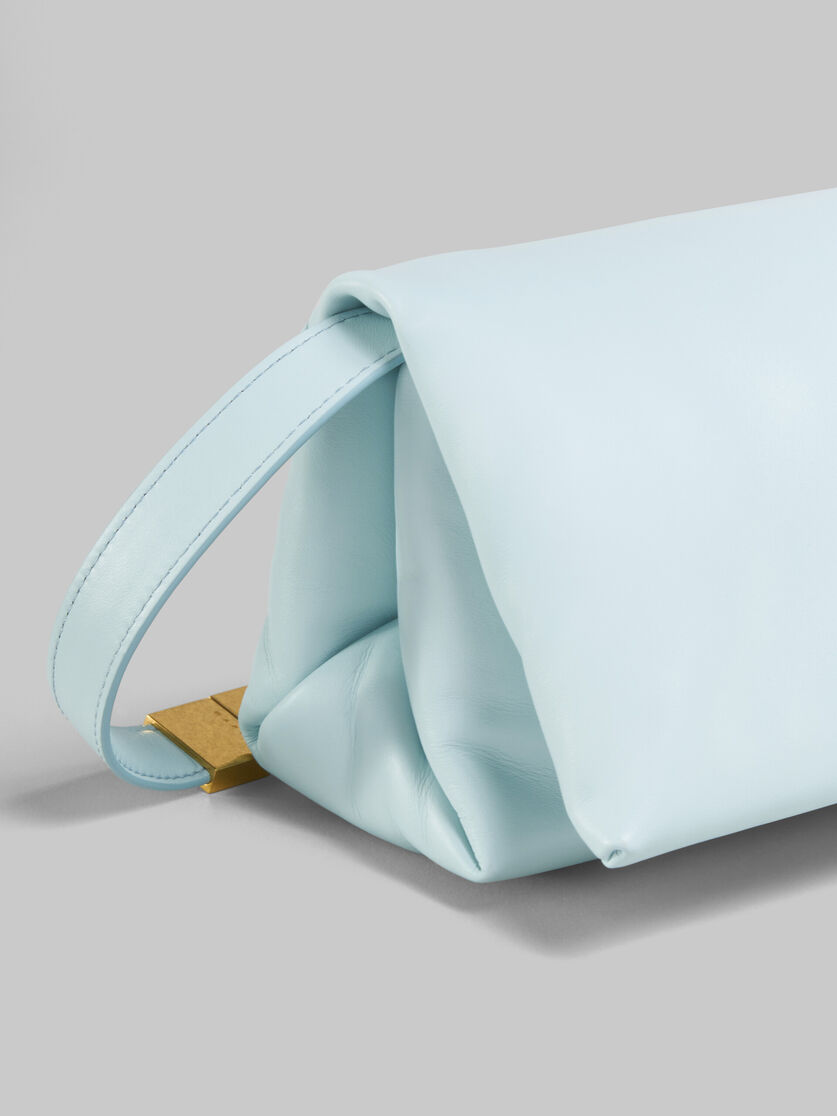 Petit sac Prisma en cuir de veau bleu - Sacs portés épaule - Image 5