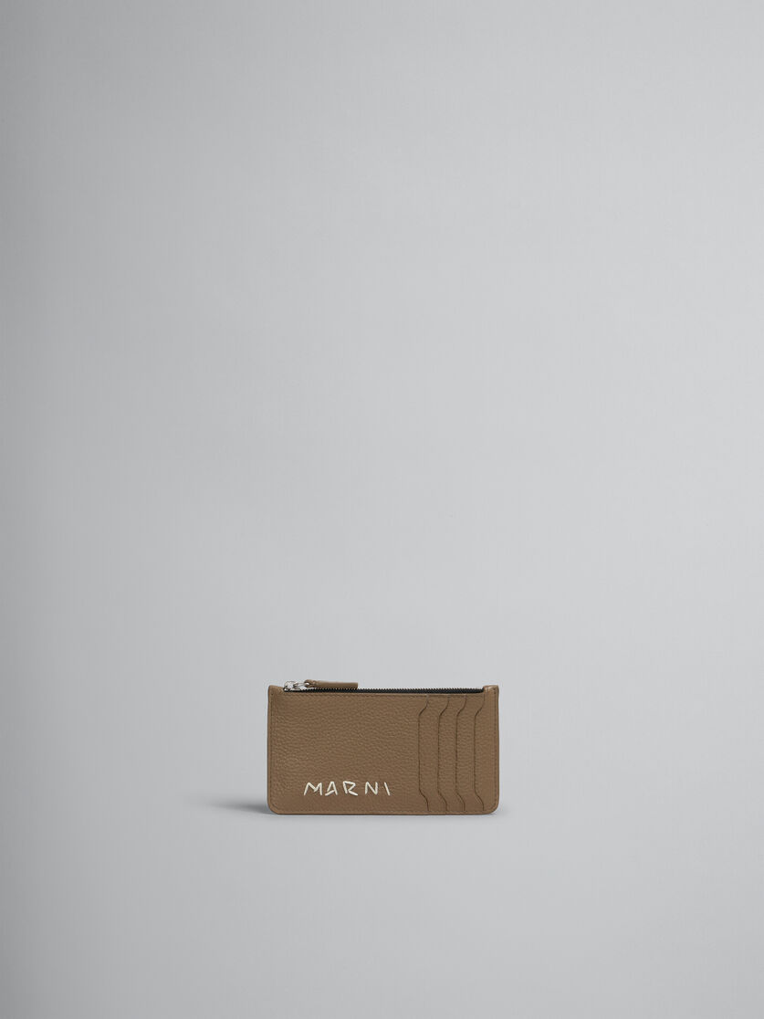 마르니 멘딩 장식 블랙 가죽 카드 케이스 - 지갑 - Image 1