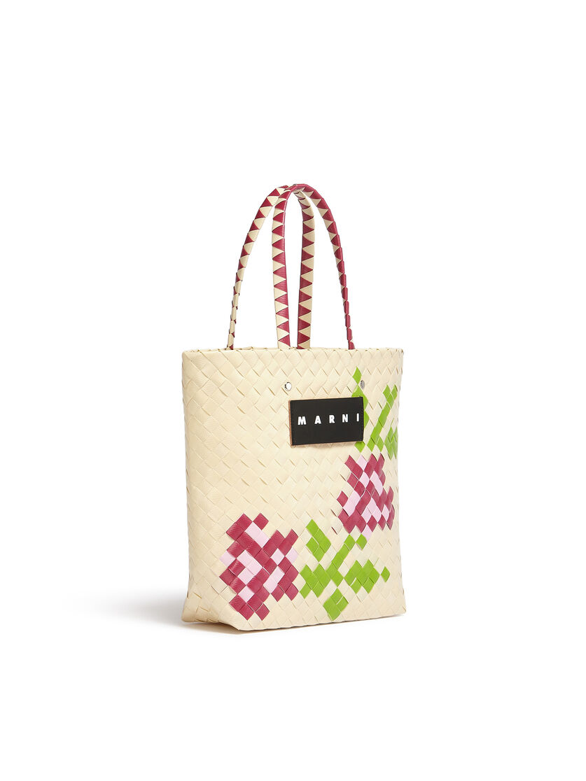 MARNI MARKET BORA small bag in green flower motif - Shopping Bags - Image 2