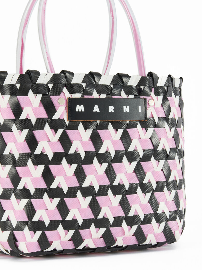 Dreifarbige MARNI MARKET Tote Bag in Schwarz - Shopper - Image 4