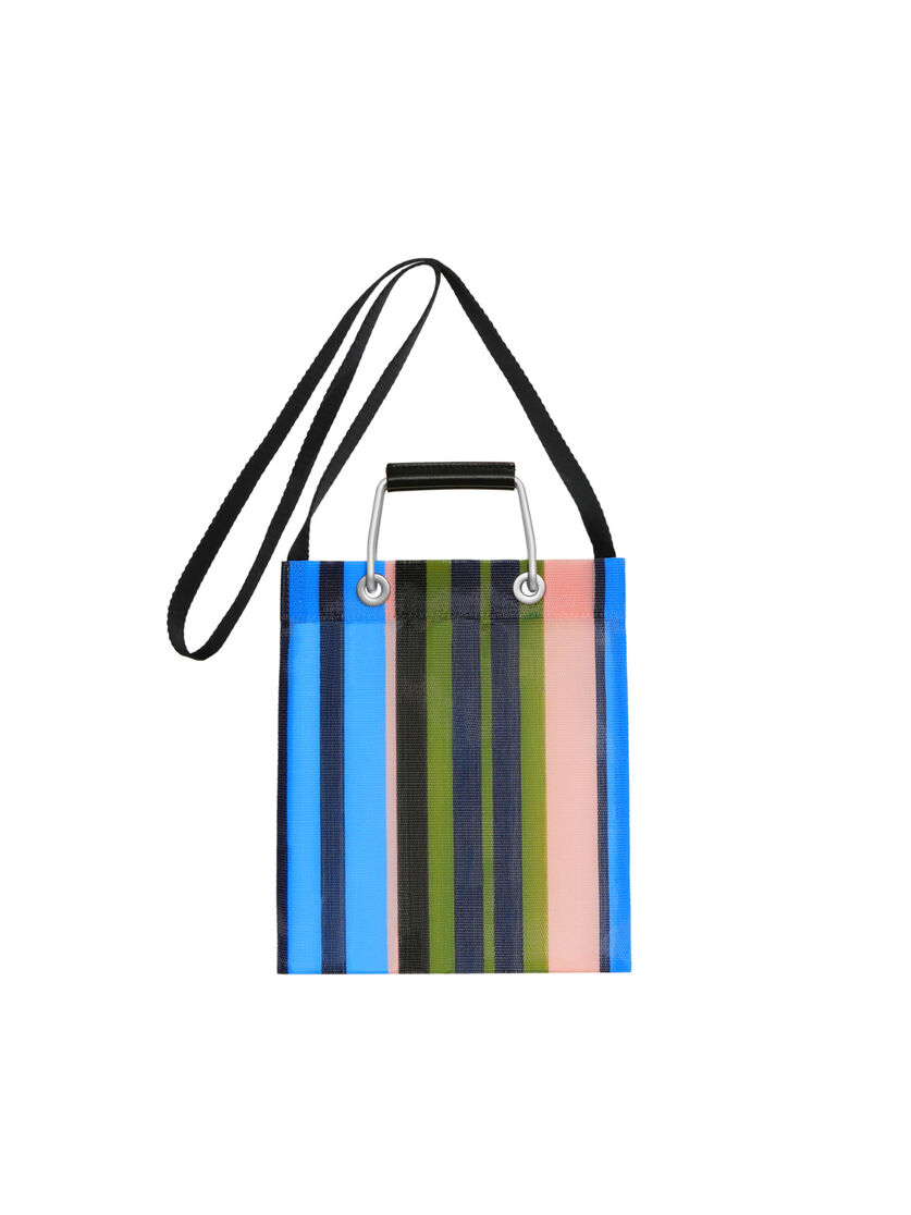 アストラルブルー MARNI MARKET MINI SHOULDER STRIPE BAG - ハンドバッグ - Image 3