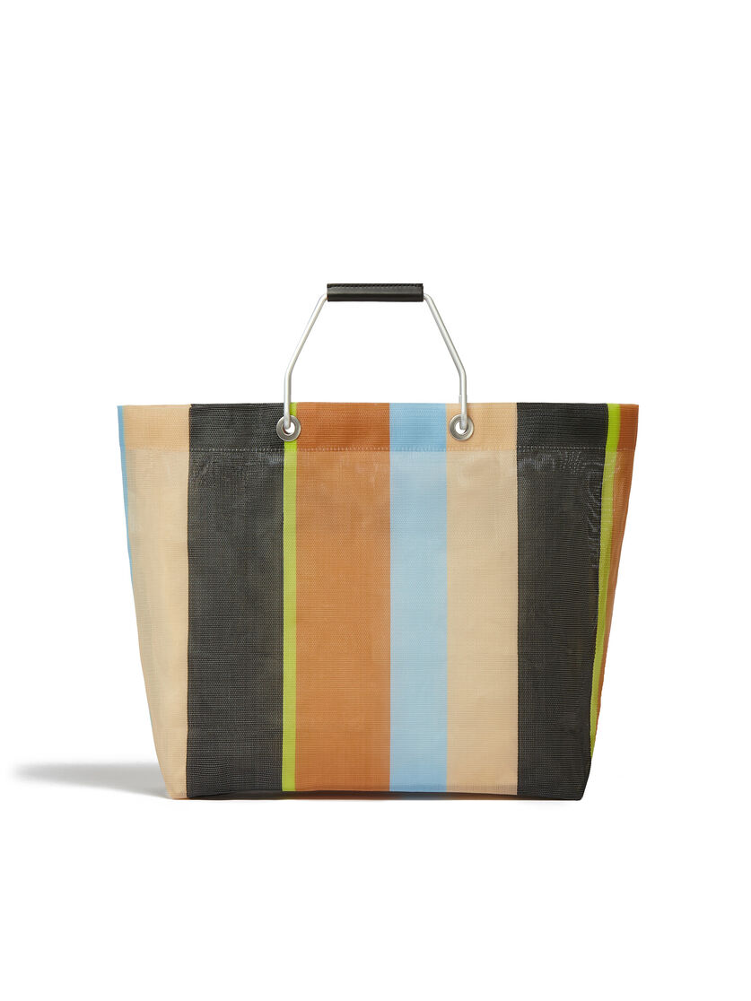 イリュージョンブルー MARNI MARKET STRIPE BAG - Shopping Bags - Image 3