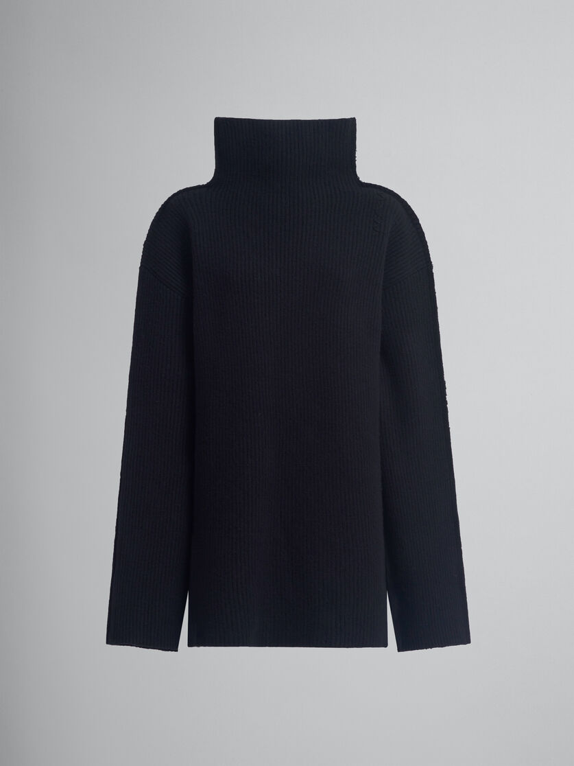 Black wool sweater - Pullovers - Image 1