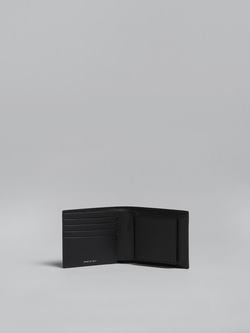 グレー、ブルー サフィアーノレザー製 二つ折りウォレット - 財布 - Image 2