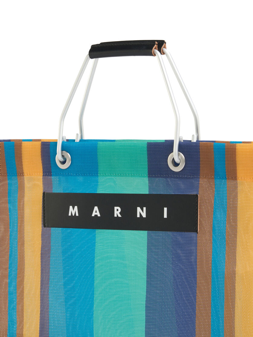 イリュージョンブルー MARNI MARKET STRIPE BAG - ショッピングバッグ - Image 4