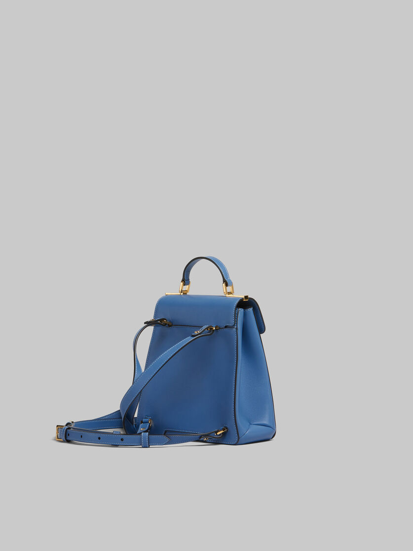 Blue leather Trunkaroo backpack - Backpacks - Image 3