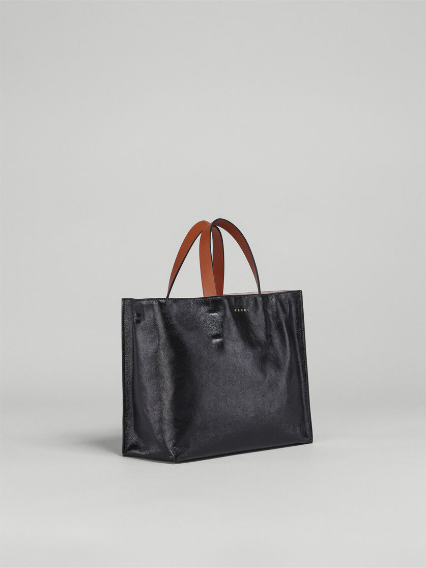 MUSEO SOFT bag piccola in pelle nera verde e arancio - Borse shopping - Image 6