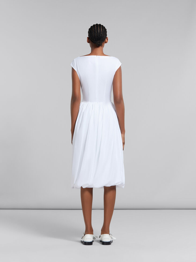 White organic poplin balloon dress - Dresses - Image 3