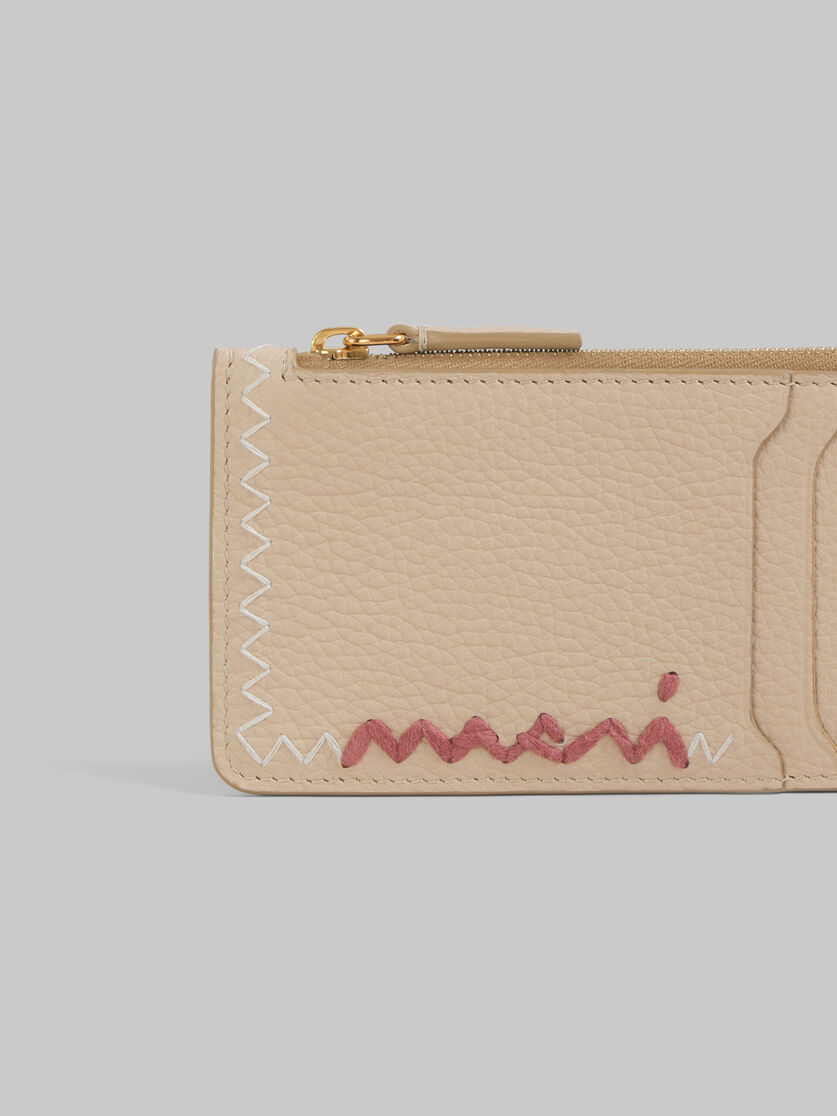 Light blue credit card holder with Marni Mending logo - Wallets - Image 4