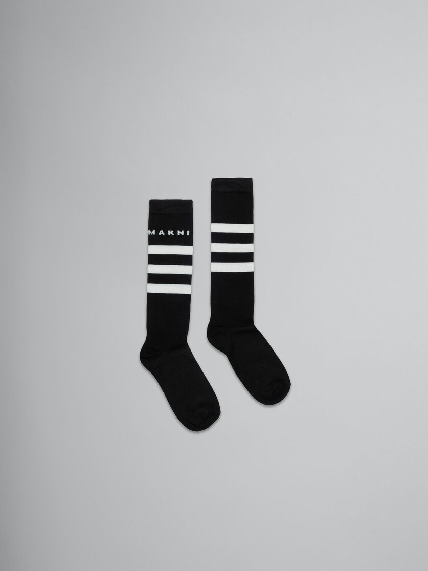 Striped cotton-blend socks - Socks - Image 1