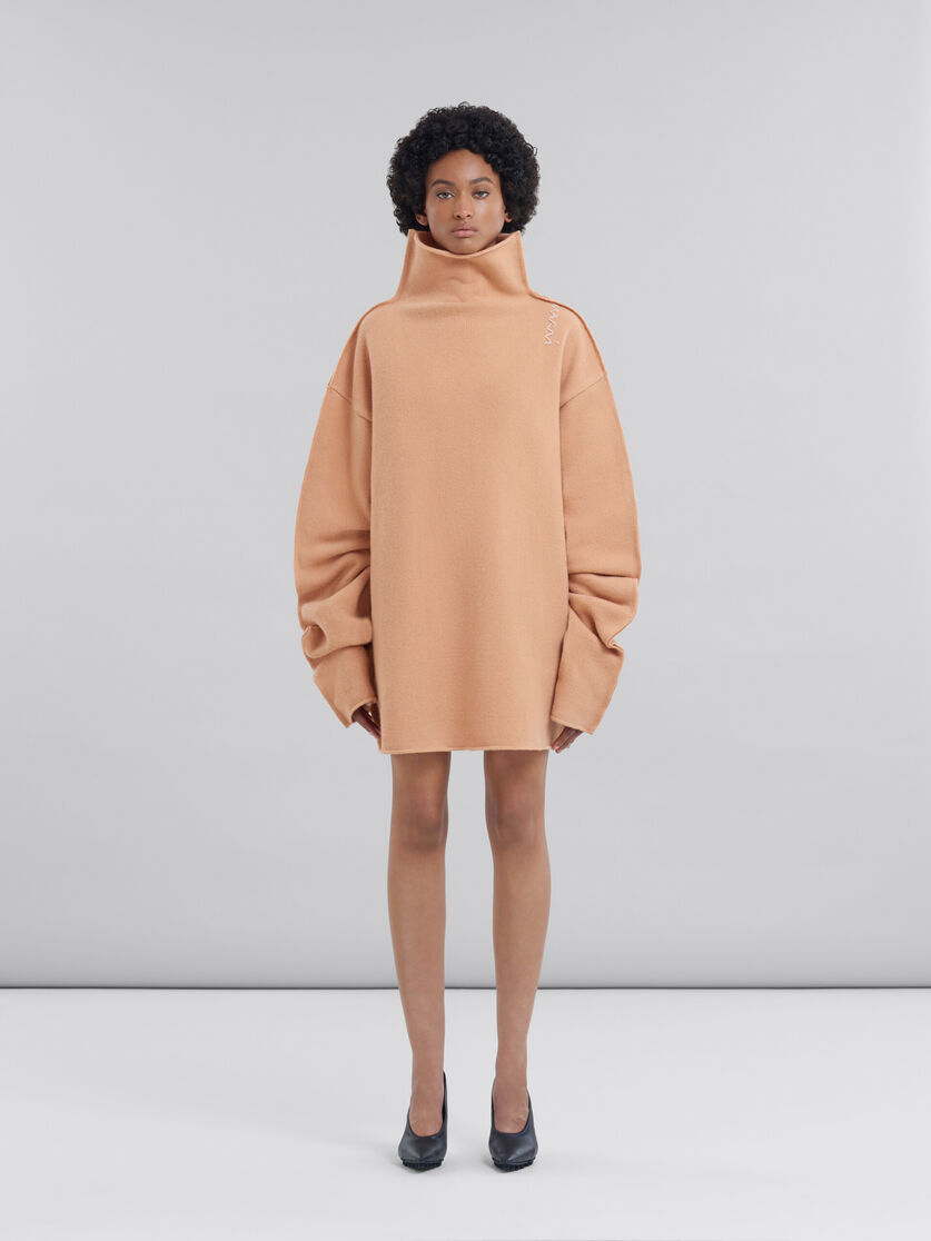 Peach pink wool sweater - Pullovers - Image 2