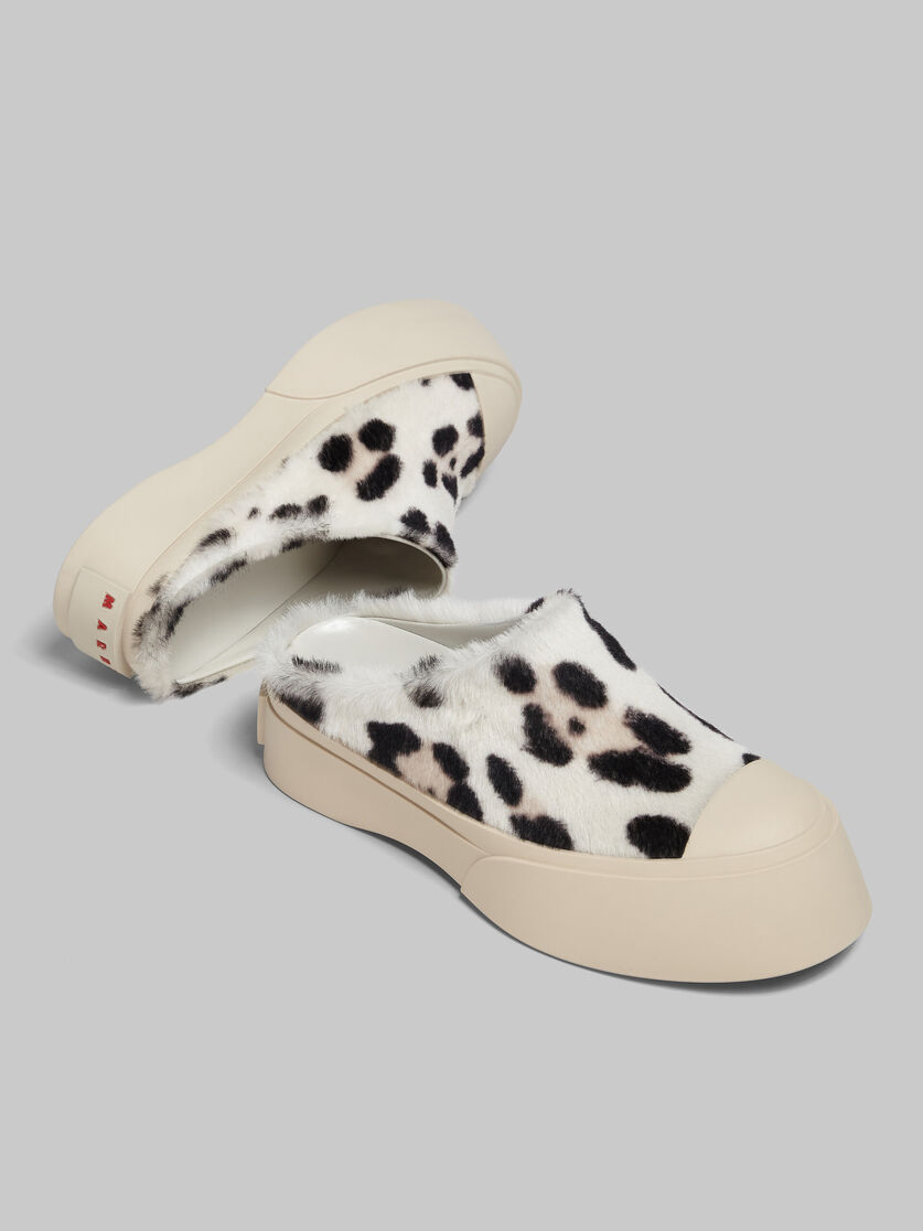 White animalier print shearling Pablo sabot - Sneakers - Image 5